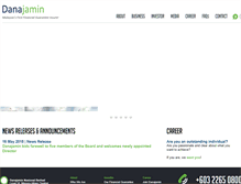 Tablet Screenshot of danajamin.com